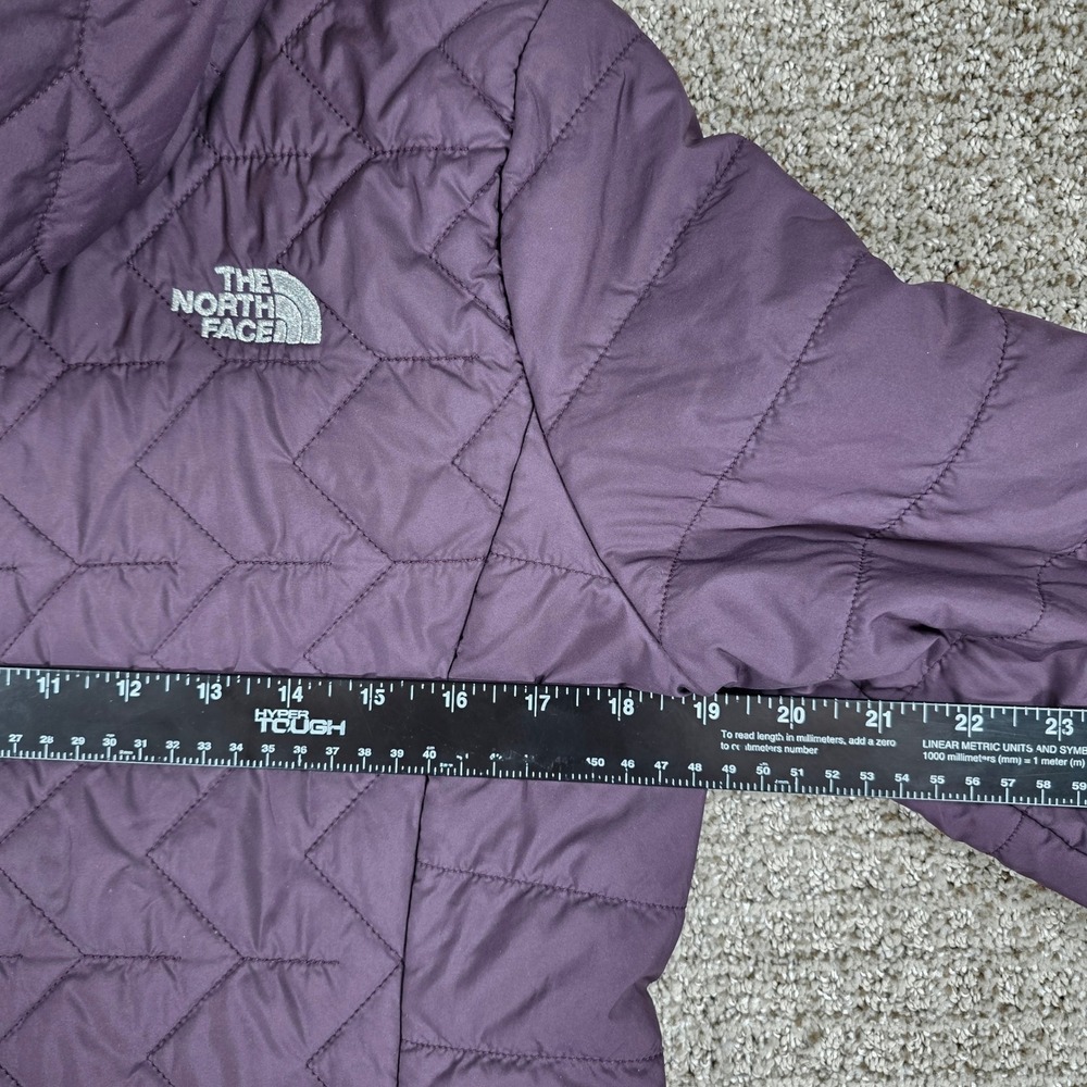 The North Face Tamburello Parka Medium Purple Quilted Insulated Hooded Jacket - Picture 9 of 10